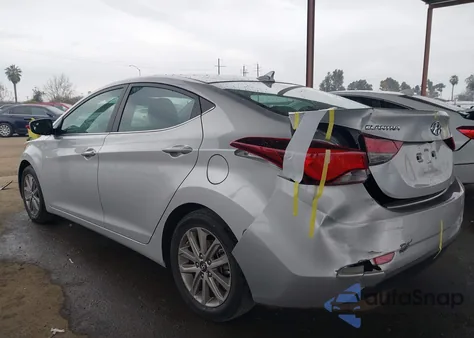 2015 Hyundai Elantra Se z USA, uszkodzony, nr VIN 5NPDH4AE2FH621862